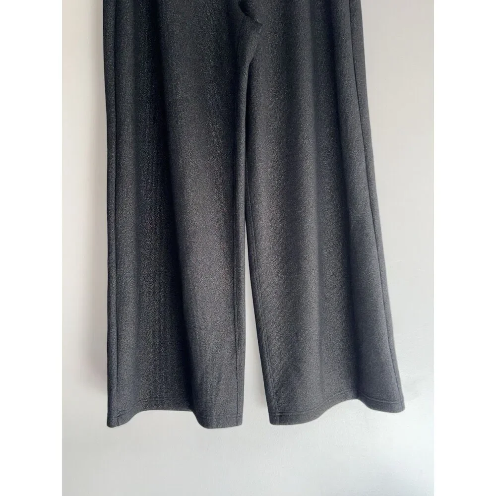Spanx Air Essentials Wide Leg Shimmer Metallic Pull On Comfort Soft Size Large - Picture 5 of 16